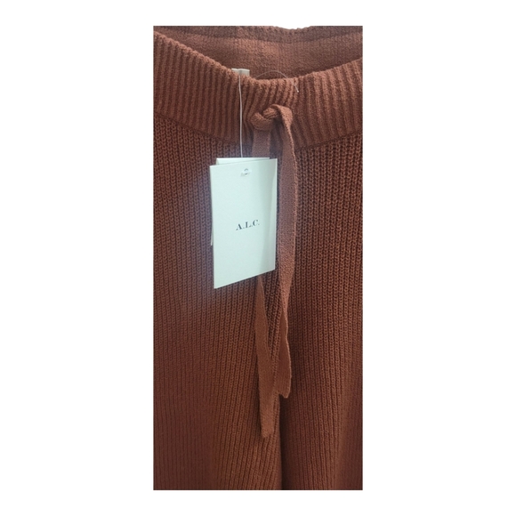 A.L.C Martell Knit Flared Pants Size Large Amber - Picture 10 of 12